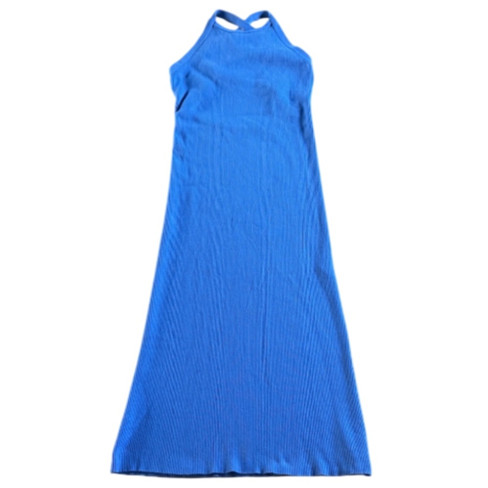 Spell Blue Ribbed Midi Dress - Picture 2 of 9